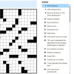 I you so crossword clue