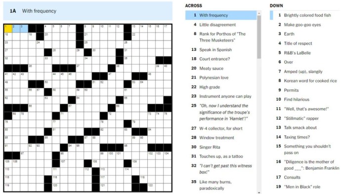 I you so crossword clue